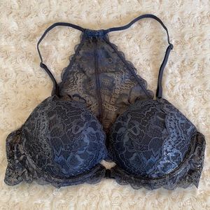 Pink Victoria secret racer back lace bra